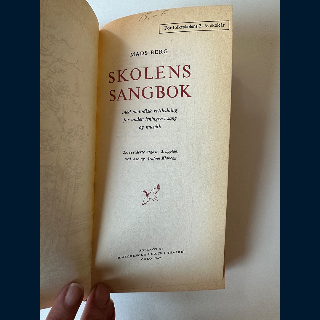 Berg, Mads: Skolens sangbok (1967)