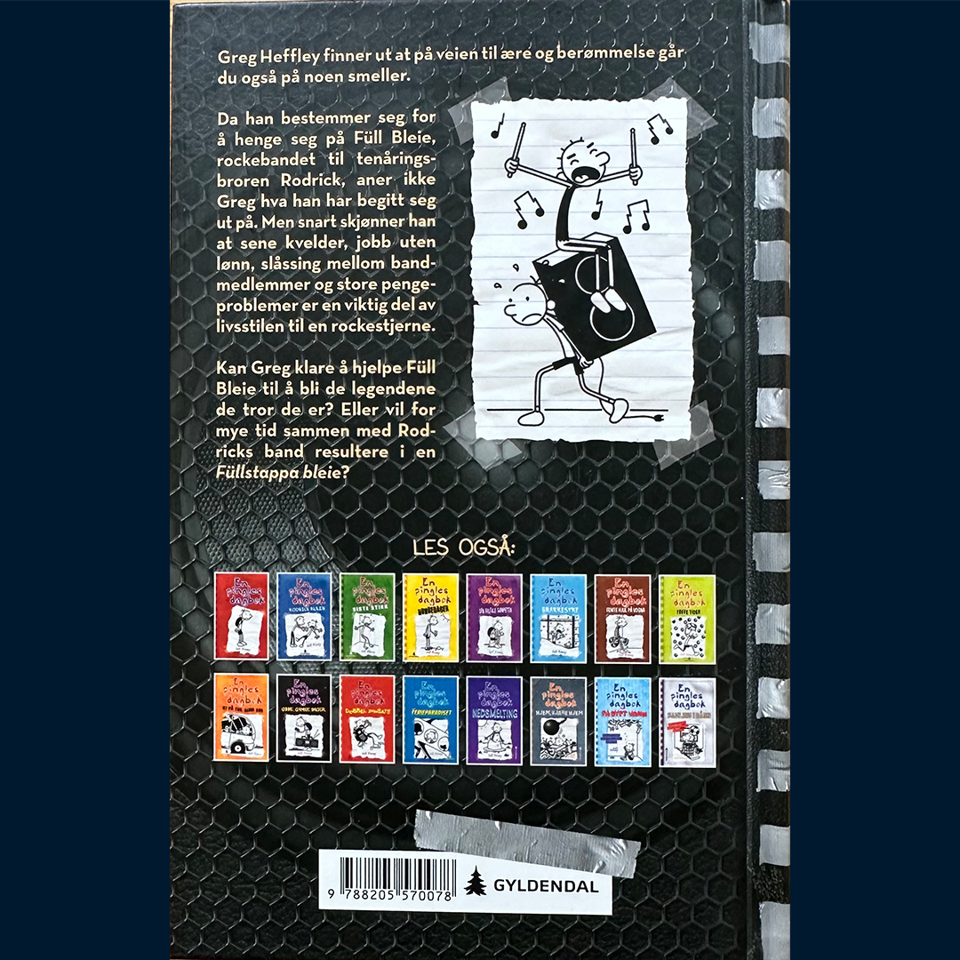 Kinney, Jeff: En pingles dagbok (17) En füllstappa bleie (Innb.)
