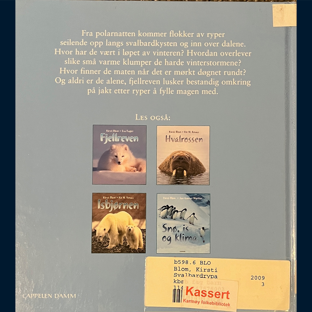 Blom, Kirsti: Svalbardrypa