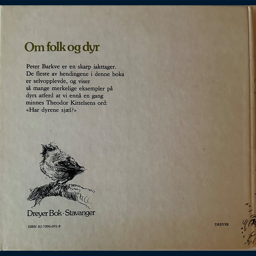 Barkve, Peter: Om folk og dyr