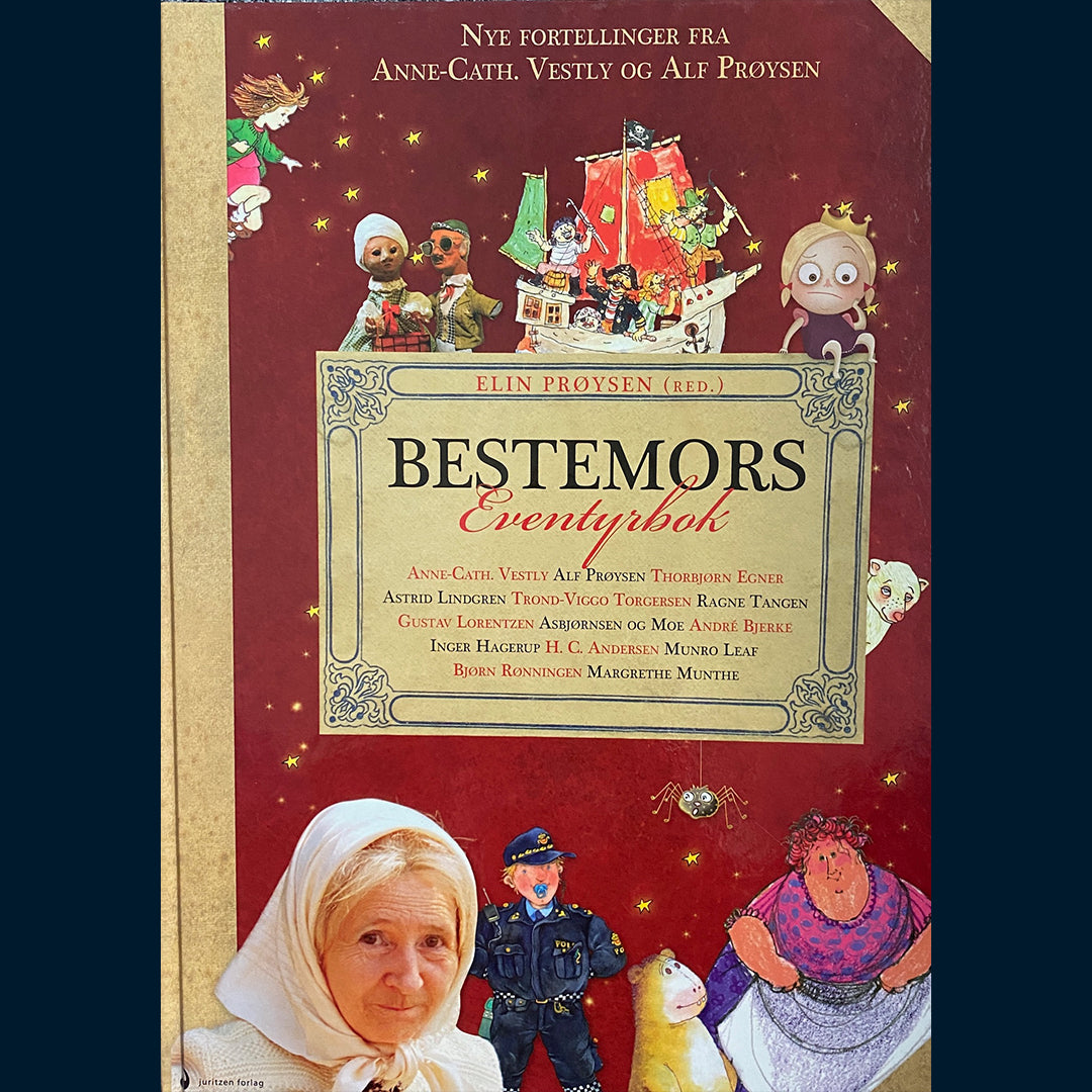 Prøysen, Elin (red.) : Bestemors eventyrbok (rød)
