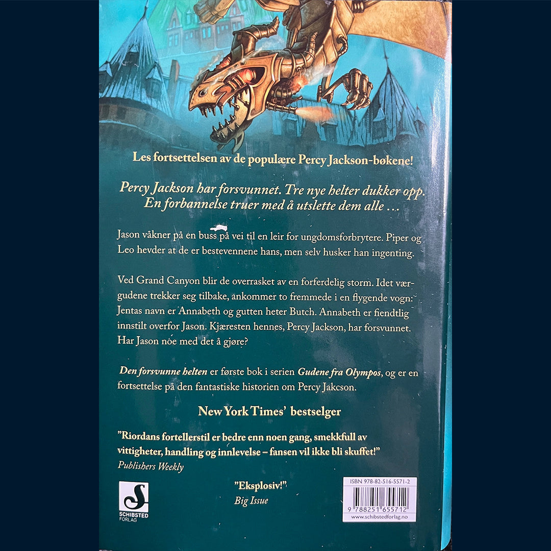 Riordan, Rick: Percy Jackson / Gudene fra Olympos (1) - Den forsvunne helten (Pocket)