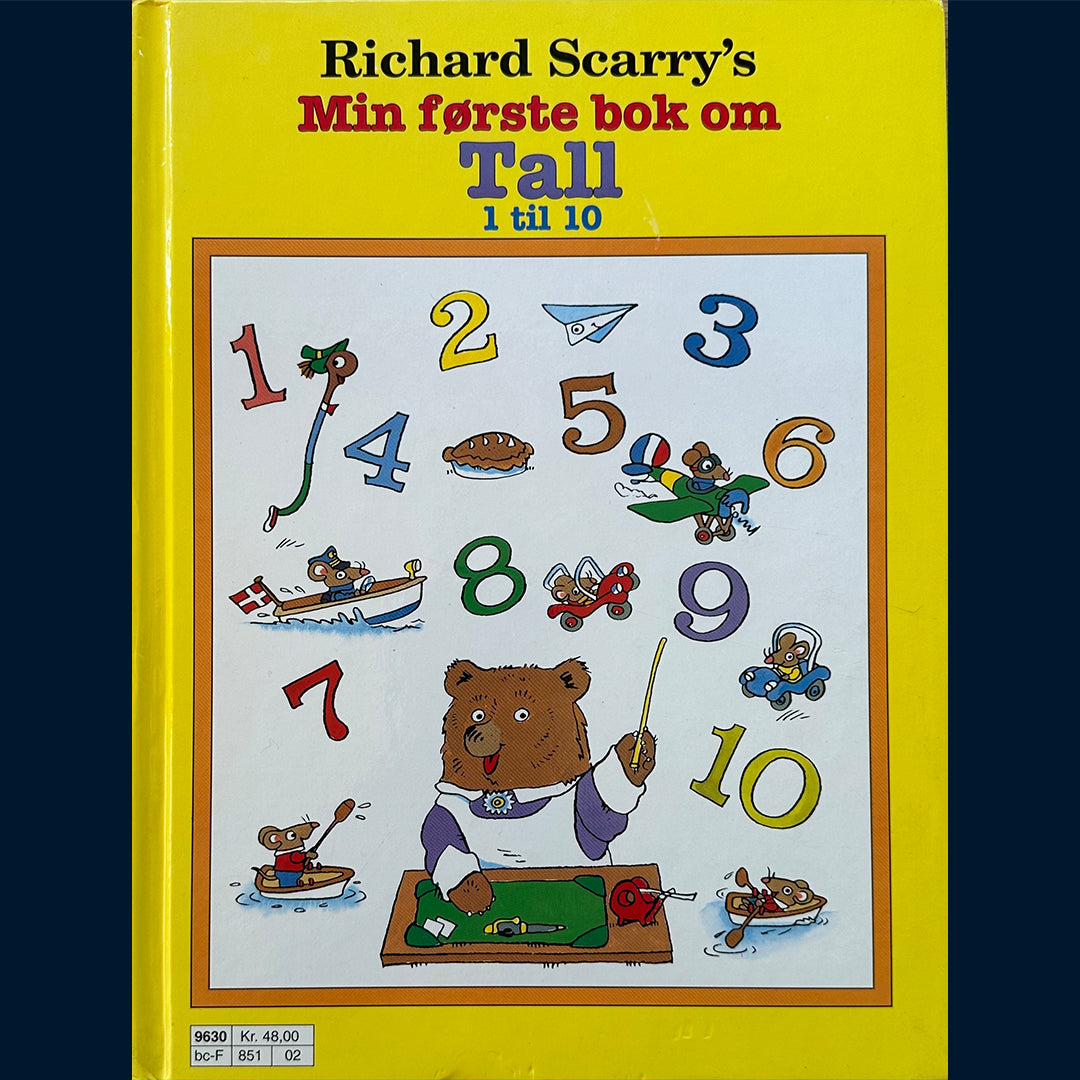 Scarry, Richard: Min første bok om tall (1 til 10)