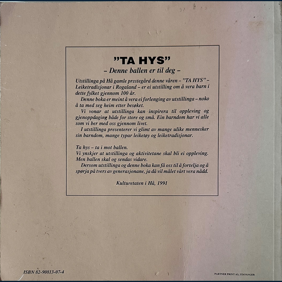 Watne, Eva et. al: "Ta hys" Leiketradisjonar i Rogaland